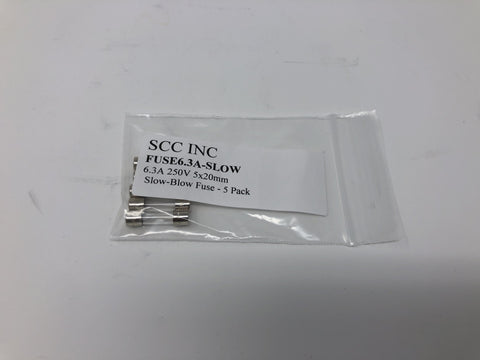 Siemens: Fuse6.3A-Slow (5) Pack of 6.3Amp, 250 V 5x20mm Slow-Blow Fuses.